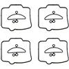 Wjwftcmk Guarnizione Tenuta Vaschetta Galleggiante Per Keihin Per PWK Per PWM PJ Carburatore Kit Guarnizione Riparazione Camera 33 34 35 36 38 Carburatore Carb(4piece C)