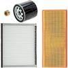 ATEC Germany Set di filtri di controllo con 1x filtro olio, 1x filtro aria, 1x filtro aria abitacolo, 1x tappo di scarico olio, COMPATIBILE CON - FIAT PANDA (169_)