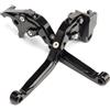 E-SPEEDMTC ESPEEDMTC per Triumph Trident 660 2021 2022 Modificato di CNC in Lega di Alluminio 6 stadi Lunghezza Regolabile Pieghevole Leva di Frizione del Freno (Nero)