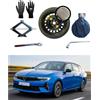 D'ANGELO 1988 Kit Ruotino di Scorta 17 compatibile con Opel Astra L (2022>) con Cric, Chiave, Guanti e Sacca