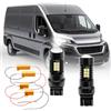 NSLUMO DRL Lampadina LED 7443 W21/5W 3030 SMD 800LM 6000K per Fi.at Ducato, Peug.eot Boxer, Citr.oen Jumper, Op.el Movano C 2014-2025 DLR Luce Diurna Laterale Sidelight No Hyper Flash Integrata
