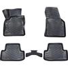 Apline Compatibile con Volkswagen T-ROC 2017-2025 4D Tappeti in Gomma Nero