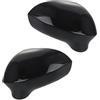 Mbxpxe Wing Mirror Calotta copri specchietto retrovisore laterale nero lucido bianco per Seat Ibiza 2008 2009 2010 2011 2012 2013 2014-2017 Coperchio specchietto retrovisore(1 Pair Black)