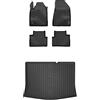 FROGUM Esclusivi Tappetini auto in gomma e vasca baule bagagliaio su misura per Alfa Romeo Giulietta 2010-2020 | Bordo alto| Robusto e durevole