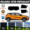 Generico Compatibile con Renault Capture dal 2020 ad Oggi Pellicole Oscuramento Vetri Auto Pre Tagliate a Misura LOLLOMOTO (20%)