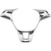 KMLONG Adesivo for rivestimento coprivolante for auto, adatto for Volkswagen, adatto for Golf, 7 GTI MK7 POLO 2014-2015 Jetta MK6 2015-2016 Accessori Avvolgimento del telaio del volante(Glossy Silver)