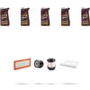 HOFFCAR Kit tagliando 4 FILTRI e 5L OLIO M compatibile con Nissan Micra V (K14F) 1.5 dci 66KW Dal 2017