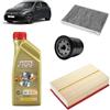 OP Kit tagliando 3 filtri + 4L olio Edge 0W20 IV LL per Volkswagen Golf 8 VIII 1.0 TSI