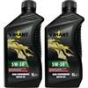 VIMANT Olio Motore Auto SAE 5W-30, 2 Litri, 2 Flaconi da 1L, 100% Sintetico, API SN/CF, ACEA C3