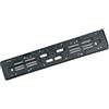 Generico Portatarga Posteriore per Auto, Porta Targa in Plastica, Nero, Fissaggio Rapido, Supporto Targa Auto Standard EU, Universale, Piastra per Targhe Auto, 525x130mm