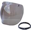 Shkalacar Lente per Parabrezza per Casco da Moto con Visiera a Bolle per Casco con Staffa Ribaltabile per caschi Aperti a 3 scatti
