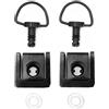 HASkulle 2 Pz Quick Release Dzus Style Moto 1/4 di giro Carena Fastener 19mm Pins Nero