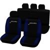 Lupex Shop Picanto_N.BS Coprisedili compatibili, Nero/Blu Scuro