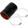 A ABSOPRO Tubo Del Refrigerante In Silicone 1pc 76-80mm Nero Rosso Per Auto | Diametro Interno 76-80mm/2.99-3.15, Lunghezza 127mm/5.00, Temperatura -60°C A 300°C, 2 Morsetti, Refrigerante, Antigelo