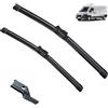 Autopixl Spazzola tergicristallo anteriore compatibile con Fiat Ducato III MK3 Peugeot Boxer Manager Citroen Relay Jumper Opel Vauxhall Movano 2007-2023 (Color : Front, Size : RHD)