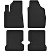 Hobbycar Tappetini in gomma per FIAT Panda II/FIAT Panda III, set da 4 pezzi neri