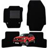 OFFICINE MILANO IL TUO STILE IN AUTO. 4 Tappetini per Renault Captur dal 2013 al 2020 in Moquette Nero Su Misura OFFICINEMILANO. 2 Anteriori+2 Posteriori Sistema di Fissaggio Compatibile con l'Originale. Fondo antiscivolo