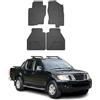 OMAC Tappetini Tappetini Auto compatibile con Nissan Navara 2005-2015 OMAC Antiscivolo Tappetini in Gomma Nero