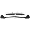 Generico Per Ford Per Mustang 2018 2019 2020 2021 Nero Inferiore Canard Fin Piastra Protezione Spoiler Trim Splitter Diffusore Posteriore Paraurti Labbro Spoiler Per Baule Posteriore