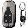 TECART Custodia per chiave per Maserati Ghibli Levante Quattroporte 4 tasti nero