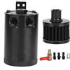 Aukson Oil Catch Can Reservoir Tank Kit Universal Polish Baffled 2-Port con valvola di drenaggio S o Deflettore Capacità 5 once