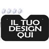 Xenorith Personalizzato Parasole per auto il tuo con Foto text parasole auto esterno copri sole auto Personalizzata la tua LOGO blocca i raggi UV e mantiene il veicolo fresco black 140cm x 76cm