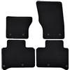 J&J AUTOMOTIVE Premium Tappetini in Tessuto di Velluto su Misura per Land Rover Rover Sport 2013-2022, Set da 4 Pezzi Anteriori e Posteriori, Antiscivolo, Colore Nero