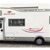 kamiustore Adesivo Roller Team per Camper, roulotte e Barche in Vinile - Kit 14 Adesivi componibile (Argento/Rosso)
