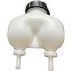 Generico Star 4002 - Vaschetta Serbatoio Olio Freni completa di TAPPO compatibile con FIAT 126 128C CL // Rif. Originale: 4362537 4394446 *** VERS. CON USCITA TUBI DRITTI ******