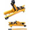 GrecoShop CRICK IDRAULICO 2 TON 2000KG CARRELLO SOLLEVATORE BASSO PROFESSIONALE CRIC TONNNELLATE ALTEZZA MAX SOLLEVAMENTO 325MM ALTEZZA MIN SOLLEVAMENTO 85MM