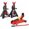 Generico kit crick a carrello 2t.coppia cavalletti 3t.cambio gomme auto furgoni suv