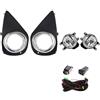 aejghfwjh Anteriore Fendinebbia Per Toyota Per Yaris 2014 2015 2016 2017 Versione USA Fari Fendinebbia LED DRL Luci Di Marcia Diurna Fari Paraurti Anteriore Auto 12V Anteriori Fendinebbia(Halogen)