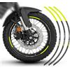 AZgraphishop ADESIVI PER 2 CERCHIONI COMPATIBILE CON BENELLI TRK 702 X FM-CI-011 (Anthracite Grey Fluo)