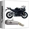 MOTOTOPGUN scarico completo omologato catalizzato arrow pro-race in nichrom con fondello in inox compatibile con yamaha yzf r125 r-125 2019 2020 mototopgun 51004pri