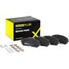 RIDEX PLUS 402B1009P Set d'assale Kit pastiglie freni Anteriore con accessori con bulloni pinza freno Compatibilità con OPEL Combo E Van/Station Wagon X19