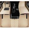 NYSAASDST Auto Tappetini Tappetini Auto In Pelle Per BMW Serie 3 Coupé E46 1999-2004 Anti-sporco Fanghi Dedicati Accessori Tappetini Auto Gomma(Beige)