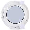 Akozon Flangia Nichel Oblò Finestra, Oblò Finestra 215mm Rotondo Oblò Illuminazione Ventilazione Yacht Portello Finestra Oblò Barca Vetro per Decorazione Della Parete