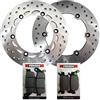 Motocar Kit freno anteriore posteriore dischi RMS pastiglie Ferodo SH 300 IE
