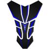AZgraphishop PARASERBATOIO RESINA 3D COMPATIBILE CON YAMAHA MT-09 2014-2017 GP-084(NWS) (Blu)