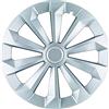 CORA Set 4 copricerchi 14'' Alulook Fame Silver