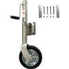 Ahtadums Ruota di supporto per rimorchio, Bilanciere laterale portata 680 kg Ruotino Singolo 254x80mm, ruotino per carrello con fascetta di serraggio per rimorchi roulotte e rimorchi (Bilanciere laterale)