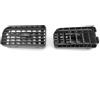 Oceanlend Diffusore centrale di ricambio per bocchetta dell'aria 735459180 per Fiat Linea 2007-2018, Grande Punto 2005-2018, per modelli Doblo MK2 263 2010-2014, Kit 2 Pezzi, ABS Nero, Griglia