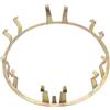 BUILDR 1 Clip Di Fissaggio For Coprimozzo Centrale In Metallo For Auto, Anteriore, OEM: MB624908, Compatibile Con Montero 1992-2002