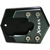 YINZO Tappetino Per Cavalletto Laterale CNC Cavalletto Moto Piede Cavalletto Laterale Estensione Pad Piastra Di Supporto Ingrandire Per Y&AMAHA X-MAX X MAX XMAX 300 125 250 2017-2023(TITANIUM24)