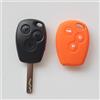 McKona per Smart 453 Fortwo Forfour 2015-2019 Telecomando per Auto Portachiavi Allarme Chiave Dritta Logo Cover Custodia Portachiavi in Silicone di Colore (Color : Orange)