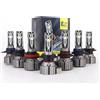 Car Passion Kit Fari Led CANBUS Compatibile con Alfa Romeo Giulia Anabbaglianti + Abbaglianti + Luci Di Posizione 6000K Lampadine Luci Bianco Ghiaccio 8000LM H7 + h15