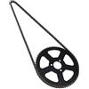 Sirxlevcy Catena 25H 136 + Pignone 68T 2 Tempi 47CC 49CC per Mini Auto Piccola Pocket Bike off-Road Accessori per Ricambi Moto