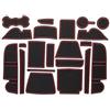 Generico Tappetini antiscivolo Tappetino In Gomma Per Console Centrale Auto Tappetini Antiscivolo Per Ford Per Kuga MK2 Facelift C520 2017-2019(rosso)