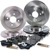 ENVA MADE FOR QUALITY BESTPRICE Set freni incl dischi freno anteriori Ø 258mm ventilati + posteriori Ø 253mm pieni + pastiglie freno anteriori e posteriori, compatibili con FORD FOCUS Mk1
