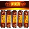 HULX Luci di Posizione per Auto, 10 Pezzi 3 LED Indicatori di Direzione per Auto Indicatori di Direzione Laterali per Auto 12V 24V (Giallo)